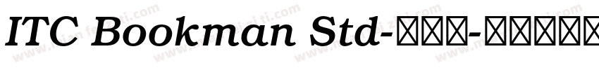 ITC Bookman Std-半粗体字体转换